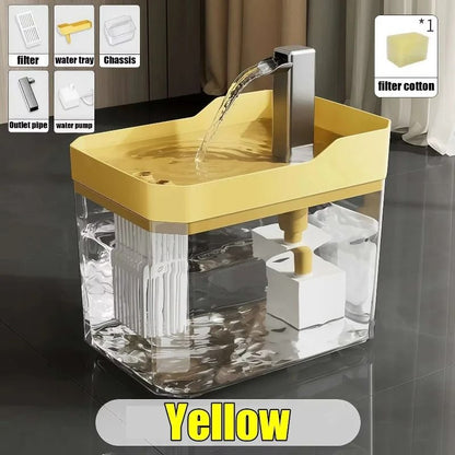 Automatic Cat Water Fountain With Circulating Filter And USB Quiet Pump