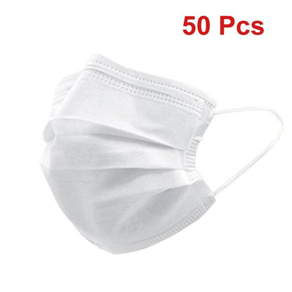 3 Layer Disposable Black Face Mask with Earloops