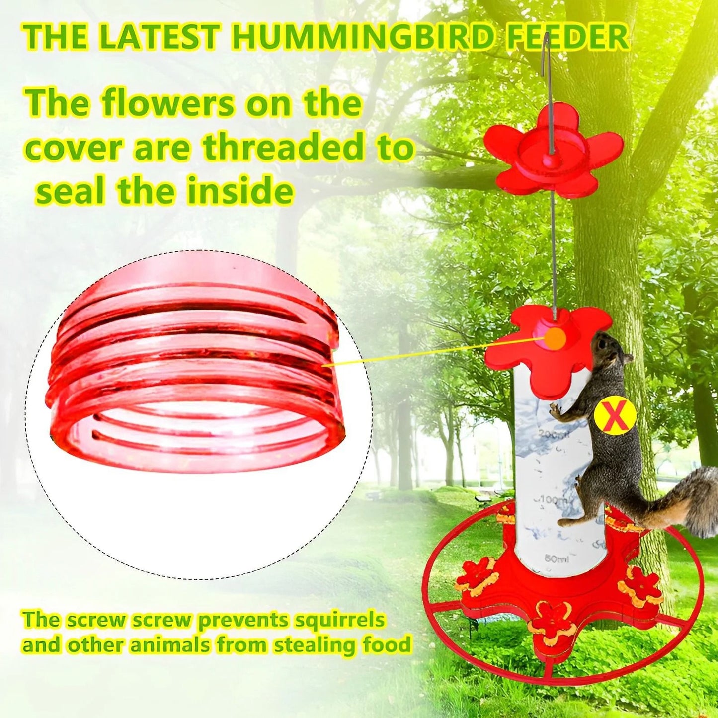 Hanging Anti Ant Leakproof Hummingbird Bird Feeder