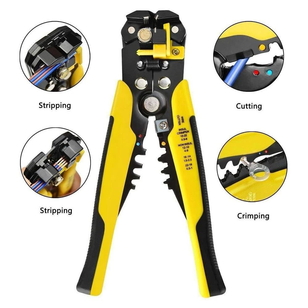 Automatic 5 in 1 Wire Stripper Cutter Crimping Multitool