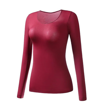 Womens Thermal Underwear Long Sleeve Winter Base Layer Shirt