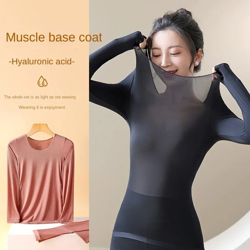 Womens Thermal Underwear Long Sleeve Winter Base Layer Shirt