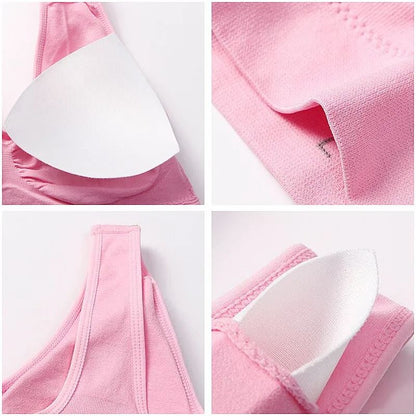 Women Sport Yoga Bra Running Vest Padded Gym Crop Top Fitness Brassiere