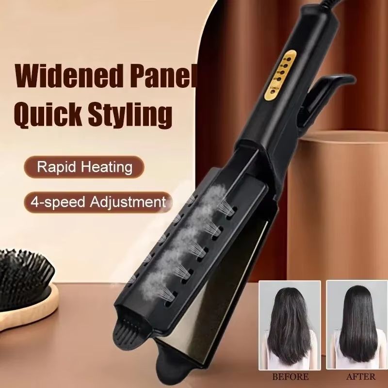 Dual-Use Hair Straightener and Curler – 4-Gear Portable Hair Styling Tool with Constant Temperature Control