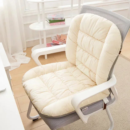 Heating Pad Office Chair, Electric Heating Cushion With Backrest, Integrated Thermostatic Mat Gears Adjustable