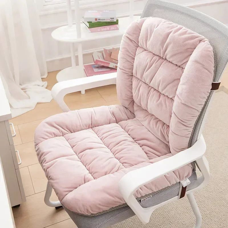 Heating Pad Office Chair, Electric Heating Cushion With Backrest, Integrated Thermostatic Mat Gears Adjustable