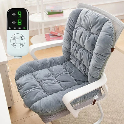 Heating Pad Office Chair, Electric Heating Cushion With Backrest, Integrated Thermostatic Mat Gears Adjustable
