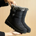 black fur collar
