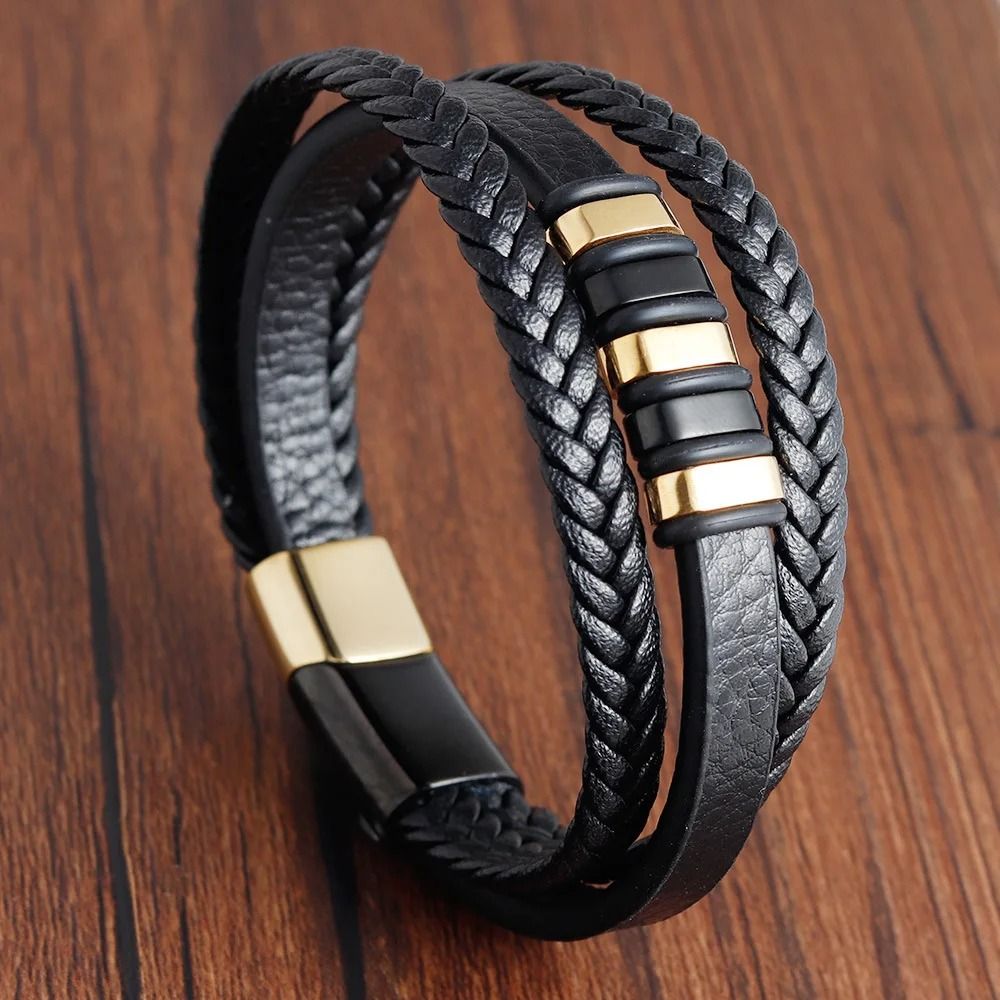Braided Rope Bracelet with Magnetic Clasp