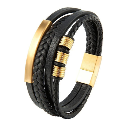 Braided Rope Bracelet with Magnetic Clasp