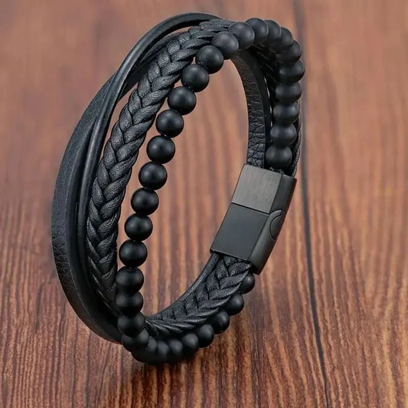 Braided Rope Bracelet with Magnetic Clasp