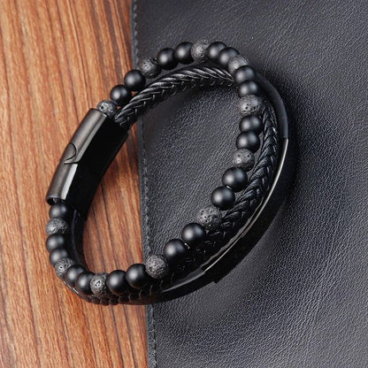 Braided Rope Bracelet with Magnetic Clasp