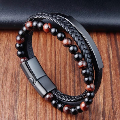 Braided Rope Bracelet with Magnetic Clasp
