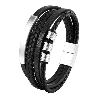 Braided Rope Bracelet with Magnetic Clasp