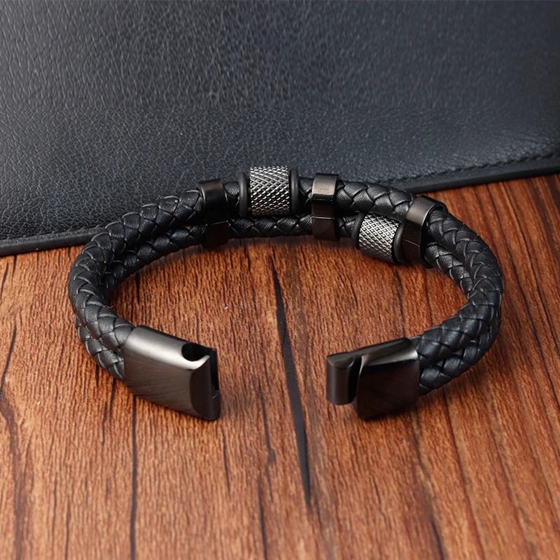 Braided Rope Bracelet with Magnetic Clasp