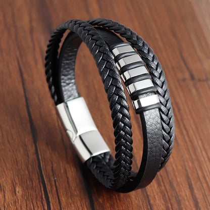 Braided Rope Bracelet with Magnetic Clasp