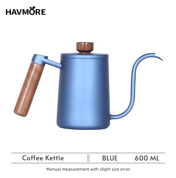 BrewMaster 600ml Stainless Steel Gooseneck Coffee Kettle for Barista Precision