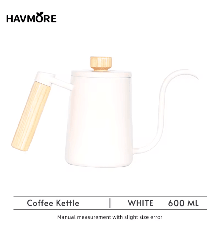 BrewMaster 600ml Stainless Steel Gooseneck Coffee Kettle for Barista Precision