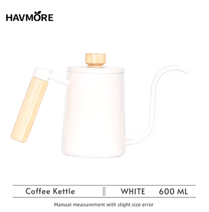 BrewMaster 600ml Stainless Steel Gooseneck Coffee Kettle for Barista Precision