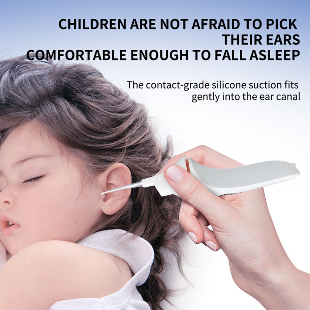 Painless Vacuum Ear Wax Pick Remover, Electric Ear Cleaner Cordless Luminous, Ear Cleaning Device for Kid Adult Health