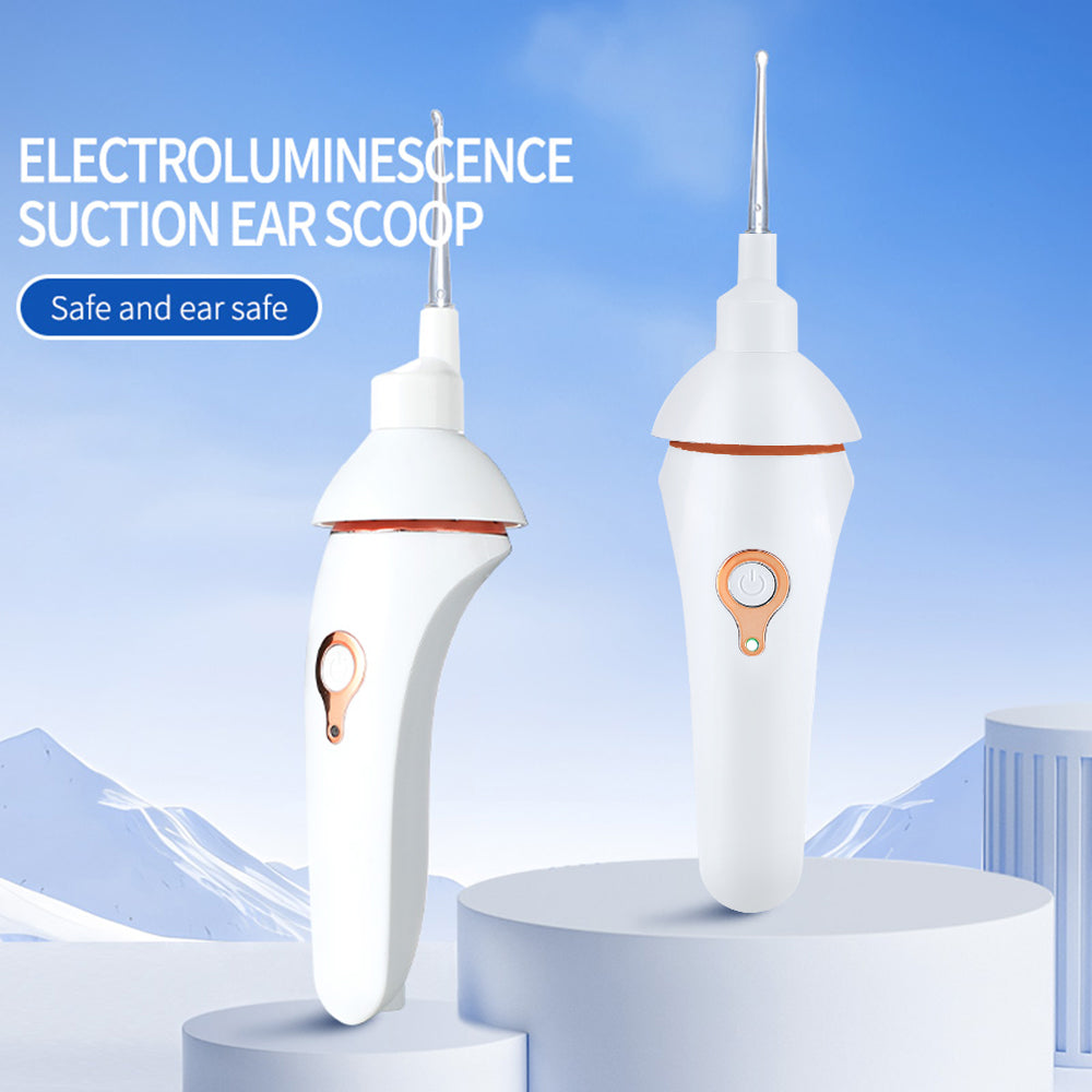 Painless Vacuum Ear Wax Pick Remover, Electric Ear Cleaner Cordless Luminous, Ear Cleaning Device for Kid Adult Health