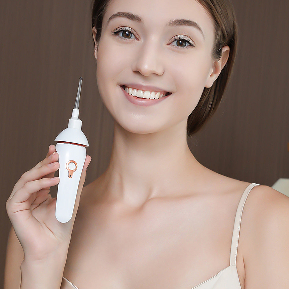 Painless Vacuum Ear Wax Pick Remover, Electric Ear Cleaner Cordless Luminous, Ear Cleaning Device for Kid Adult Health