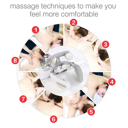 Cervical Spine Machine, Heating Machines, Neck Massage Machine, Vibration Hot Compress, 4 Head and Neck Protection