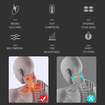 Cervical Spine Machine, Heating Machines, Neck Massage Machine, Vibration Hot Compress, 4 Head and Neck Protection