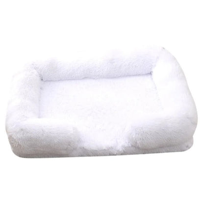 Large Dog Bed Plush Pet Bed Winter Thickened Pad with Removable Cushion
