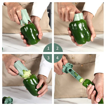 Dual Function Fruit and Vegetable Corer