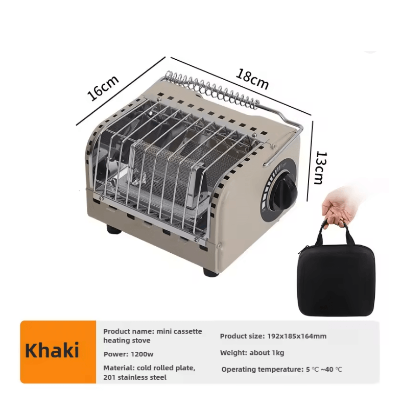 HeatMate Portable Mini Gas Camping Heater and Stove