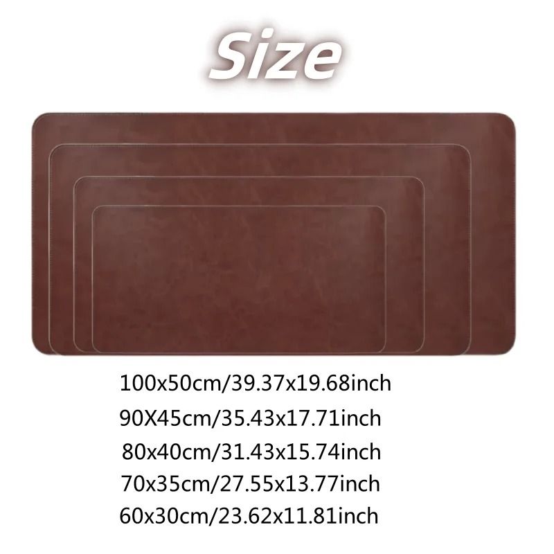 Office Desk Cushion Waterproof PU Mouse Pad Desk Mat Non Slip Keyboard Cover