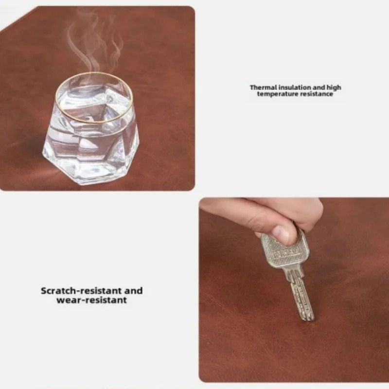 Office Desk Cushion Waterproof PU Mouse Pad Desk Mat Non Slip Keyboard Cover