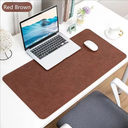 Office Desk Cushion Waterproof PU Mouse Pad Desk Mat Non Slip Keyboard Cover