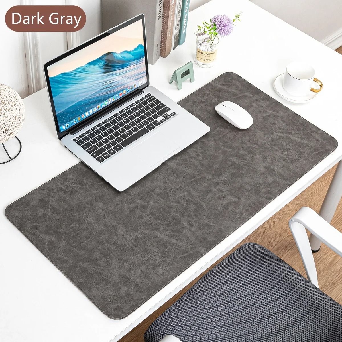 Office Desk Cushion Waterproof PU Mouse Pad Desk Mat Non Slip Keyboard Cover