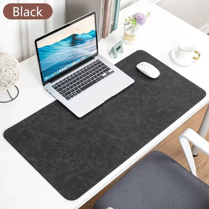 Office Desk Cushion Waterproof PU Mouse Pad Desk Mat Non Slip Keyboard Cover