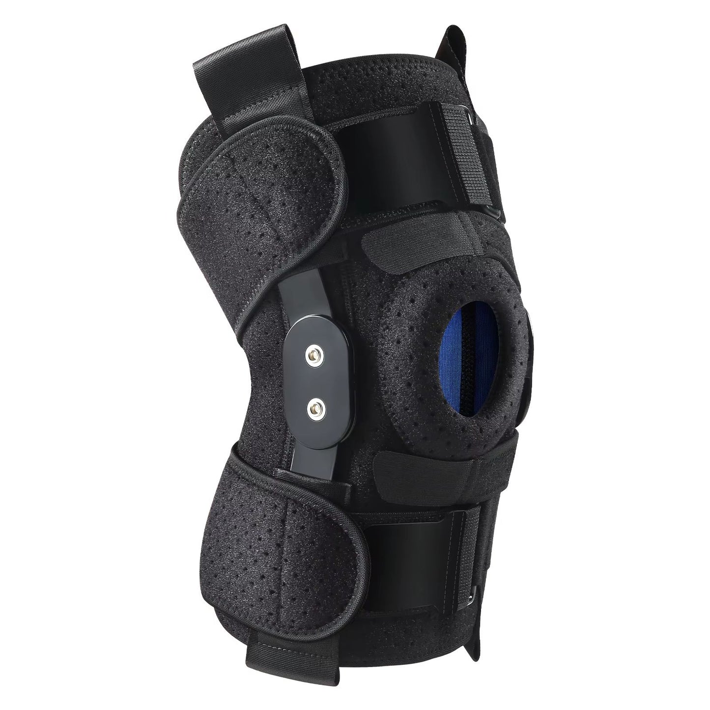 Hinged Knee Brace with Patella Gel Pads – Adjustable Support for Meniscus, ACL & MCL Injury Recovery