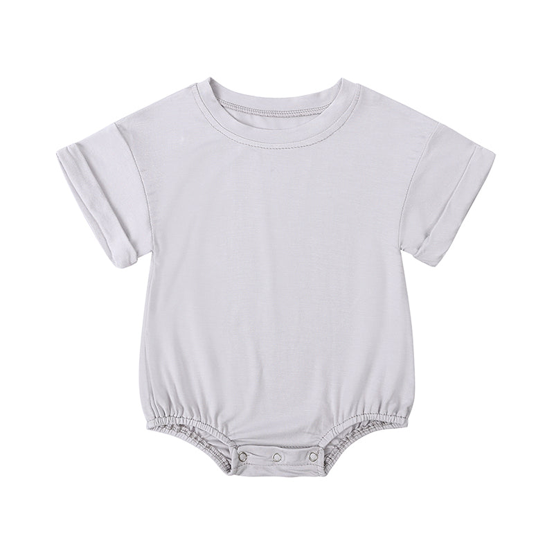 Baby Romper, Bamboo Fiber Jumpsuit, Casual Newborn Clothes for Boys and Girls, Short Sleeve Bodysuit
