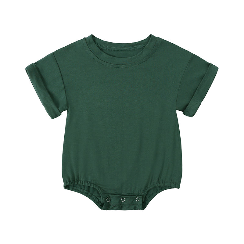Baby Romper, Bamboo Fiber Jumpsuit, Casual Newborn Clothes for Boys and Girls, Short Sleeve Bodysuit
