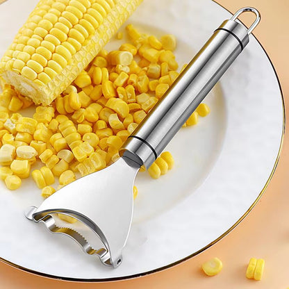 Stainless Steel Corn Stripper & Kerneler – Efficient Corn Peeler for Kitchen and Vegetable Prep