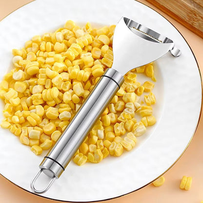 Stainless Steel Corn Stripper & Kerneler – Efficient Corn Peeler for Kitchen and Vegetable Prep