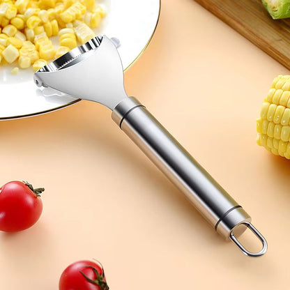 Stainless Steel Corn Stripper & Kerneler – Efficient Corn Peeler for Kitchen and Vegetable Prep