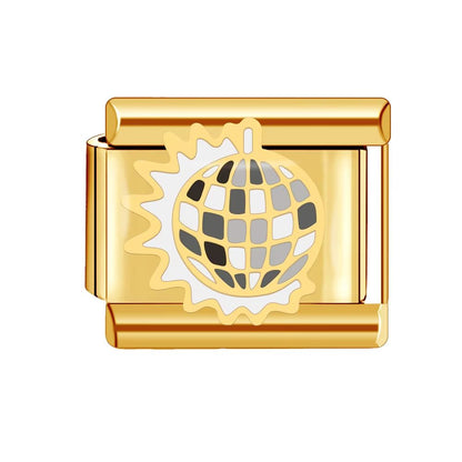 Italian Charm Bracelet – 9mm Gold DIY Luxury Ocean & Beach Design