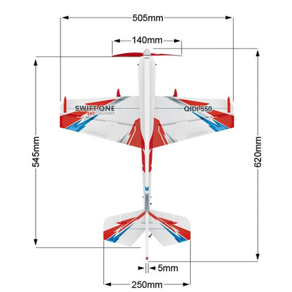 4CH RC Plane Brushless Motor Remote Control Aircraft