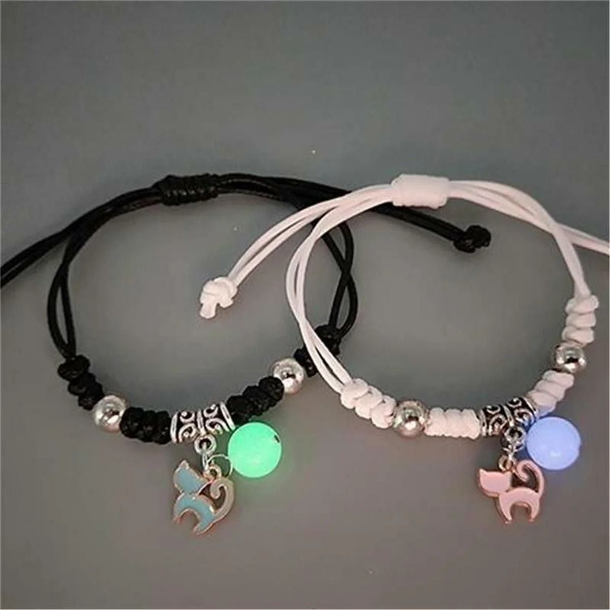 Luminous Charm Bead Couple Bracelet