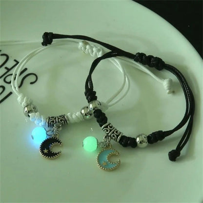 Luminous Charm Bead Couple Bracelet