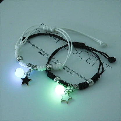 Luminous Charm Bead Couple Bracelet