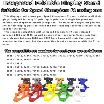 Foldable Display Stand for F1 Model Cars