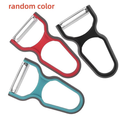 3-Piece Stainless Steel Multi-Function Peeler & Slicer Set – Versatile Kitchen Tool for Fruits, Vegetables & Potatoes