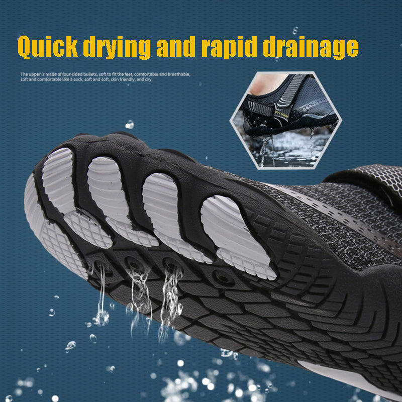 Mens Quick-Dry Wading Shoes, Lightweight Water Sneakers & Breathable Barefoot Outdoor Footwear for Swimming and Beach